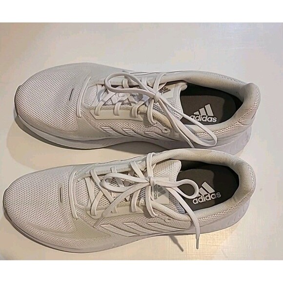NWOB Adidas Sneaker Womens 9M White Run Falcon 2 Lace Up Running Shoes Comfort - Picture 4 of 5